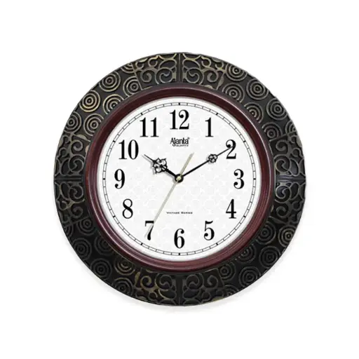 Ajanta Vintage series Wall Clock – 8097 – Mahogany